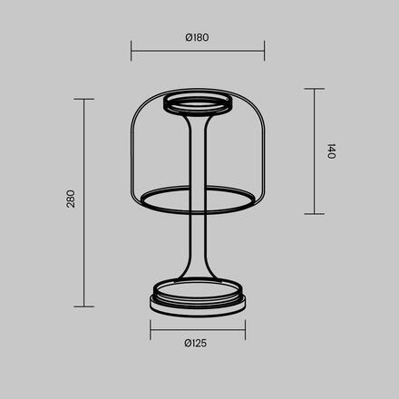MAYTONI Stolní lampa Spirito 3000K 13W MOD286TL-L8B3K