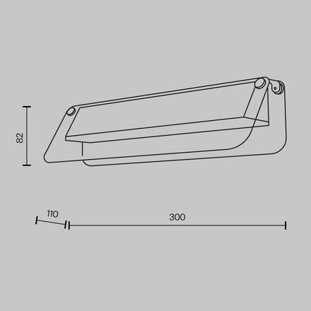 MAYTONI Nástěnné svítidlo Flat 3000K 6W MOD296WL-L6BC3K