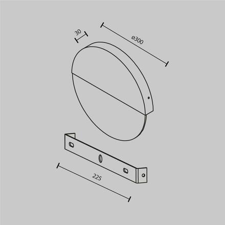 MAYTONI Nástěnné svítidlo Jupiter 3000K 6W MOD320WL-L6BS3K1