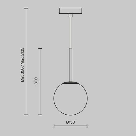 MAYTONI Závěsné svítidlo Basic form MOD321PL-01B