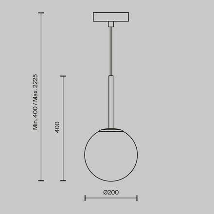 MAYTONI Závěsné svítidlo Basic form MOD321PL-01B1