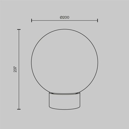 MAYTONI Stolní lampa Basic form E14x1 40W MOD321TL-01G3