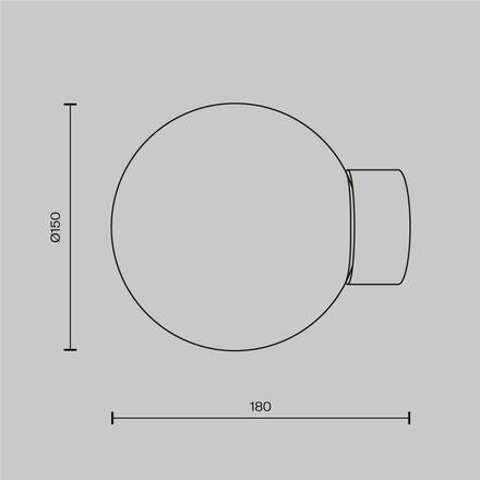 MAYTONI Nástěnné svítidlo Basic form MOD321WL-01G1