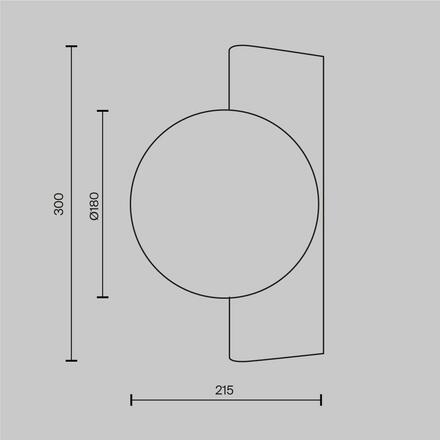 MAYTONI Nástěnné svítidlo Avant-garde MOD324WL-01B