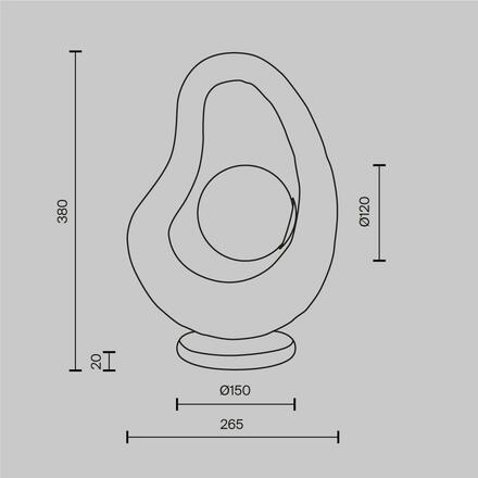 MAYTONI Stolní lampa Opus G9x1 28W MOD380TL-01W