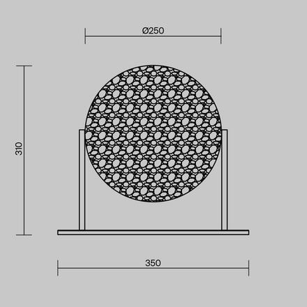 MAYTONI Stolní lampa Mangata 3000K 7W MOD387TL-L8CH3K