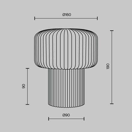MAYTONI Stolní lampa Omaggio G9x1 28W MOD404TL-01BG