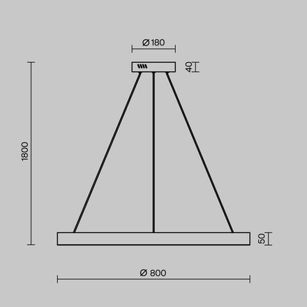 MAYTONI Závěsné svítidlo Saturno MOD415PL-L60BS4K
