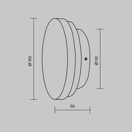 MAYTONI Nástěnné svítidlo Basic Texture 5W MOD461WL-L5BK