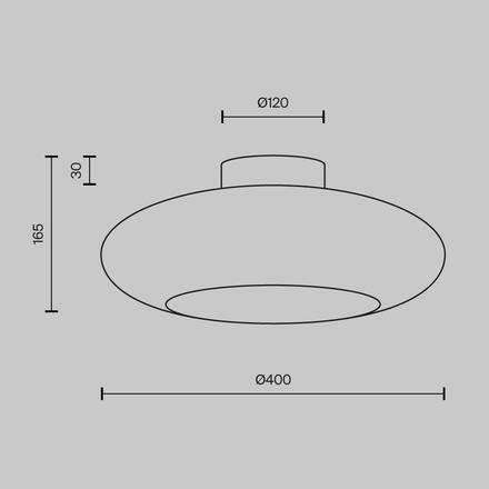 MAYTONI Stropní svítidlo Aros 3000K 12W MOD507CL-L12GRK