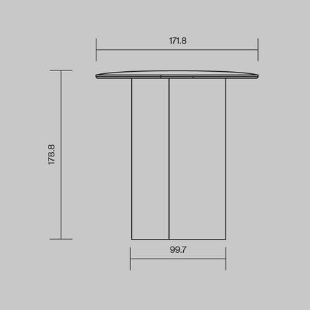 MAYTONI Stolní nabíjecí lampa ASYM 2700K 2W MOD510TL-L1,5BGK