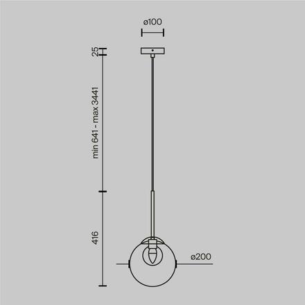 MAYTONI Závěsné svítidlo Basic form G9x1 20W MOD521PL-01G3