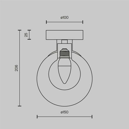 MAYTONI Nástěnné svítidlo Basic form G9x1 20W MOD521WL-01G1