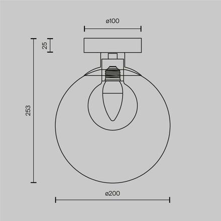 MAYTONI Nástěnné svítidlo Basic form G9x1 20W MOD521WL-01G3