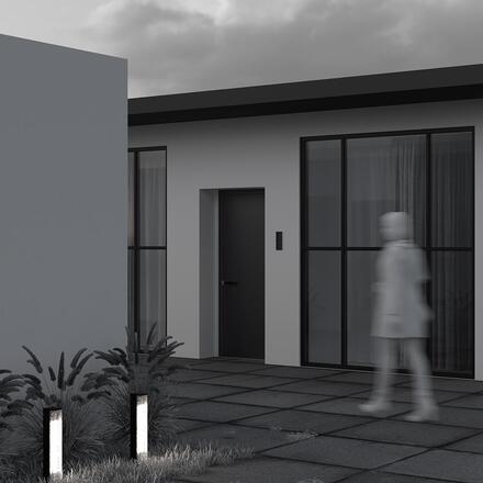 MAYTONI Venkovní stojací svítidlo Floeva 3000K 9W IP 65 O142FL-L9BK