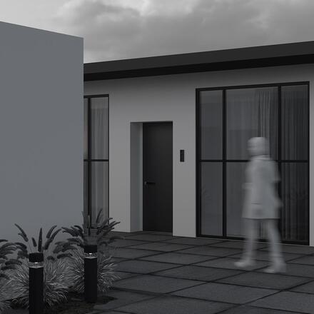 MAYTONI Venkovní stojací svítidlo Quadra 3000K 15W IP 65 O143FL-L15BK