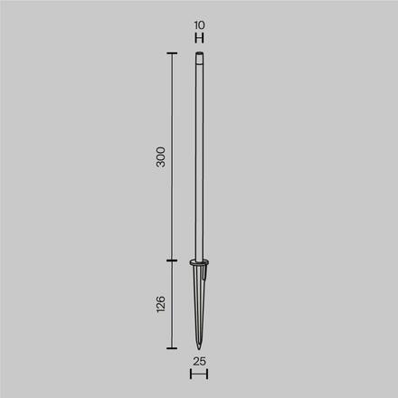 MAYTONI Venkovní svítidlo Spear 3000K 1W IP 65 O441FL-L1GF3K