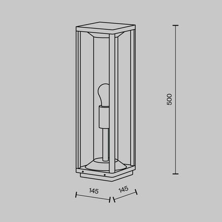 MAYTONI Venkovní svítidlo Cell E27x1 15W IP 54 O452FL-01GF1