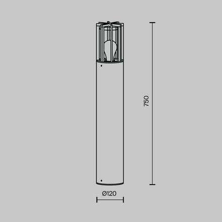 MAYTONI Venkovní svítidlo Barrel E27x1 15W IP 54 O453FL-01GF