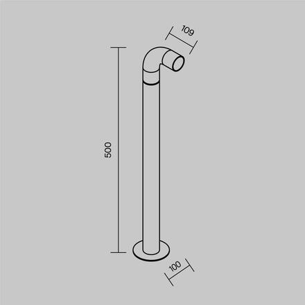 MAYTONI Venkovní svítidlo Sleek 3000K 2W IP 65 O477FL-L2GF3K