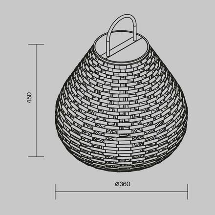 MAYTONI Venkovní svítidlo Plet 3000K 5W IP 65 OSL599FL-L5B3K