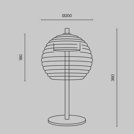 MAYTONI Stolní lampa Mystic 3000K 8W P060TL-L12BSK1