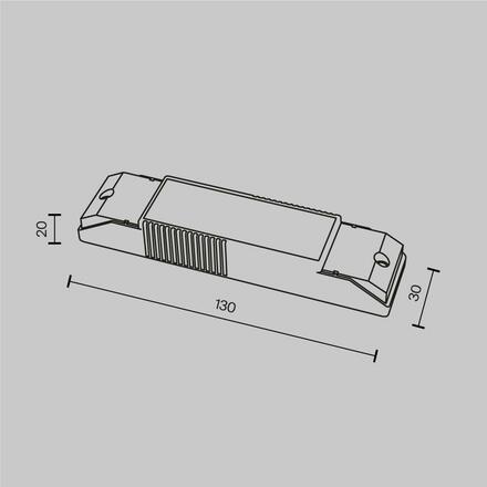 MAYTONI LED driver CCT DALI bílá PSL-DL40-3CCT-150-300mA-DE