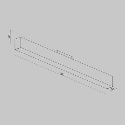 MAYTONI magnetický kolejnicový systém BASIS TR012-2-20W3K-B