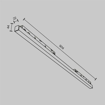 MAYTONI svítidlo pro kolejnicový systém Basis Magnetic track system Exility 30W 120d TR030-4-30WTW-DD-B