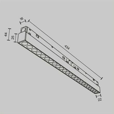 MAYTONI Svítidlo do kolejnice Points Magnetic track system Exility 2700K 24W 36d TR031-4-24WTW-DD2-B