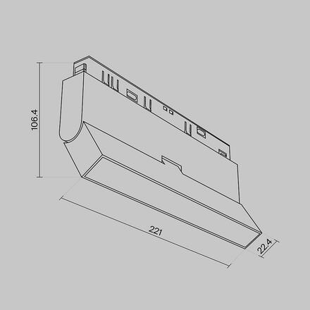 MAYTONI Kolejnicový systém Basis Rot Magnetic track system Exility 12W 120d TR036-4-12WTW-DD-B