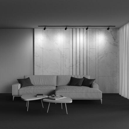 MAYTONI svítidlo pro kolejnicový systém Polar 1-fázový kolejnicový systém UNITY GX53x1 15W TR088-1-GX53-B