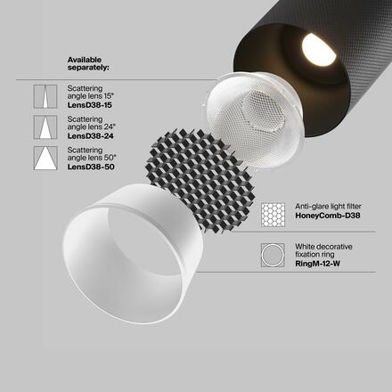 MAYTONI svítidlo pro kolejnicový systém Artisan Magnetic track system Exility 3000K 12W 36d TR097-2-12W3K-M-BB
