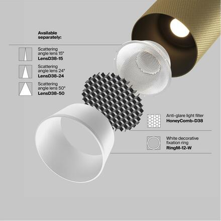 MAYTONI svítidlo pro kolejnicový systém Artisan Magnetic track system Exility 3000K 12W 36d TR097-2-12W3K-M-BMG
