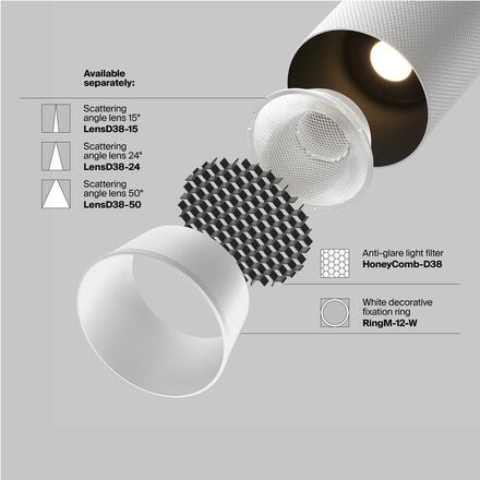 MAYTONI svítidlo pro kolejnicový systém Artisan Magnetic track system Exility 3000K 12W 36d TR097-2-12W3K-M-BW