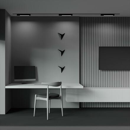 MAYTONI svítidlo pro kolejnicový systém Basis Rot 1-fázový kolejnicový systém UNITY 4000K 12W 110d TR104-1-12W4K-B-DE