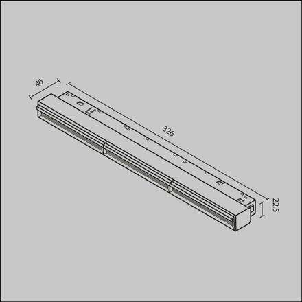 MAYTONI Kolejnicový systém Parete Magnetic track system Exility 3000K 18W 120d TR106-2-18W3K-B