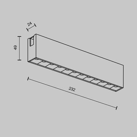 MAYTONI Svítidlo do kolejnice Points Flarity 3000K 12W 40d TR150-1-12W3K-M-B-DE