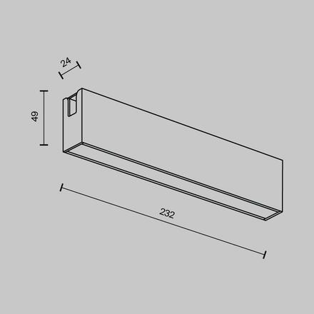 MAYTONI Svítidlo do kolejnice Basis Flarity 2700K 12W 120d TR151-1-12W2.7K-BS-DE