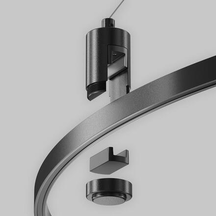 MAYTONI Závěsná sada se základnou pro trafo pro kruhovou magnetickou lištu 24 V Flarity TRA154SW-BB-R-B