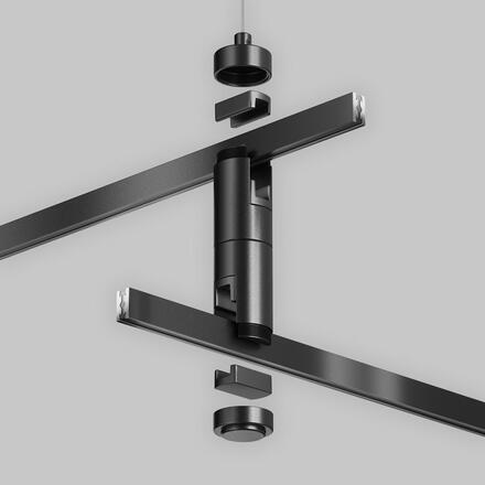 MAYTONI Dvojitý lankový závěs pro magnetickou lištu 24 V Flarity TRA157SW-D1-B