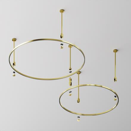 MAYTONI Kruhová kolejnice pro magnetickou lištu 24 V 800 mm Flarity TRX154-R-D800-BS