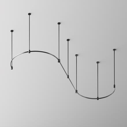 MAYTONI Polokruhová kolejnice pro magnetickou lištu 24 V 800 mm Flarity TRX154-SR-D800-B
