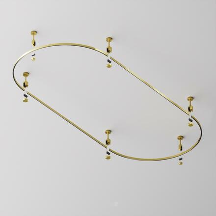 MAYTONI Polokruhová kolejnice pro magnetickou lištu 24 V 800 mm Flarity TRX154-SR-D800-BS