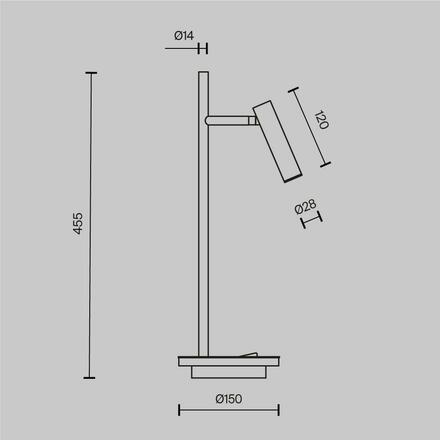 MAYTONI Stolní lampa Estudo Z010TL-L8W3K