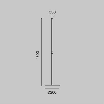 MAYTONI Stojací lampa Ray Z012FL-L18B3K