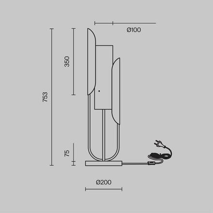 MAYTONI Stolní lampa Cipresso Z014TL-01G