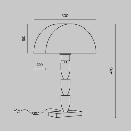 MAYTONI Stolní lampa Prima Z034TL-01BZ