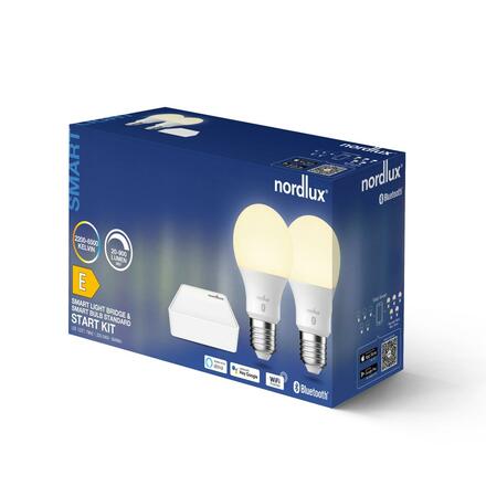 NORDLUX Smart 2xE27 7W 2200-6500K LED + EU bluetooth brána bílá 2070062701