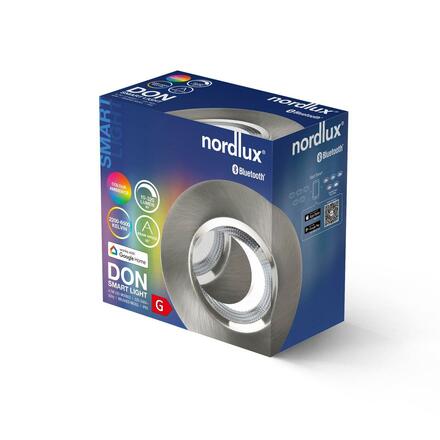 NORDLUX Don Smart Color vestavné svítidlo broušený nikl 2110900155